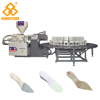 12/16/20/24 помещает роторную машину инжекционного метода литья инсоле ПП кожаных ботинок с быстрым уровнем производства