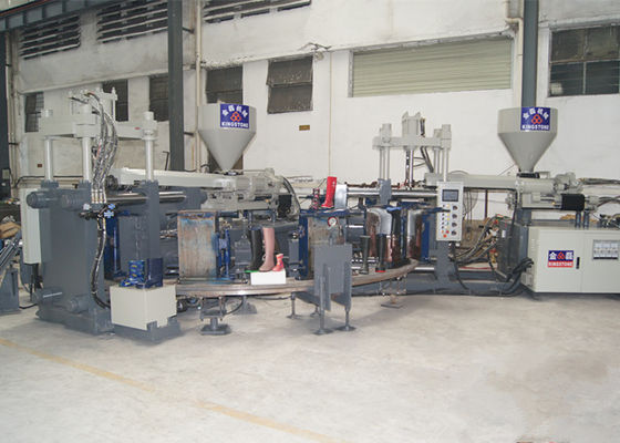 Машина инжекционного метода литья цвета двойника 55KW для делать PVC Gumboots