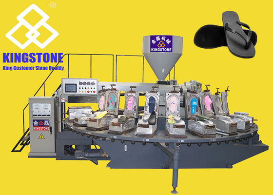 Пластиковая тапочка делая машину в машине прессформы впрыски роторной таблицы