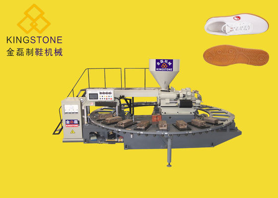 Полноавтоматическая роторная машина ПВК единственная делая одиночный цвет Оуцолес для ботинок спорта