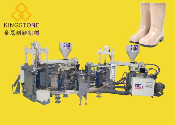Автоматическая пластиковая машина прессформы впрыски для роторной 12 станции Gumboots